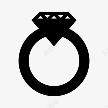 订婚珠宝婚姻图标