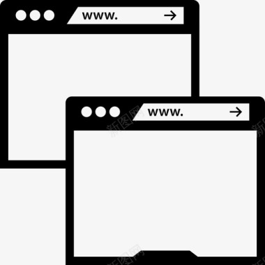 多个边框多个窗口internet1图标