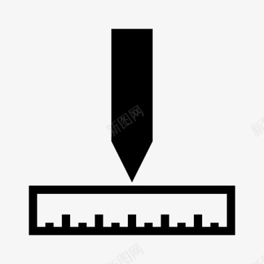 尺子卡通免抠图创建编辑几何图标