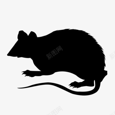 老鼠老鼠动物害虫图标