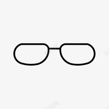 飞行员玻璃眼镜墨镜图标