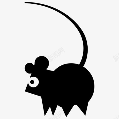 老鼠老鼠啮齿动物自然图标