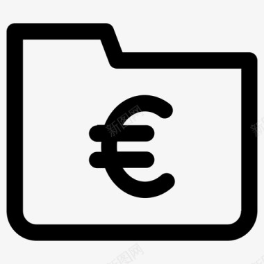 欧元图标文件夹钱欧元金融图标