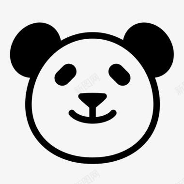 熊猫熊猫鼻子头图标