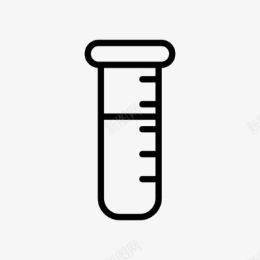 重力测试管化学实验室图标