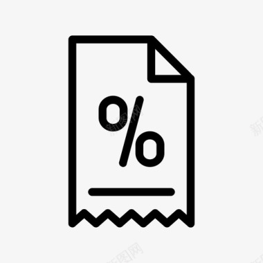 繁荣百分比发票收入回报图标