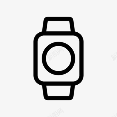 苹果手表正面苹果手表数字手表图标