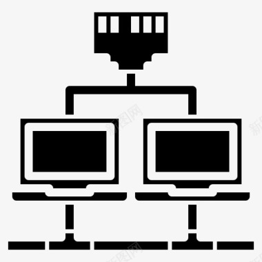 局域网网卡局域网计算机连接图标