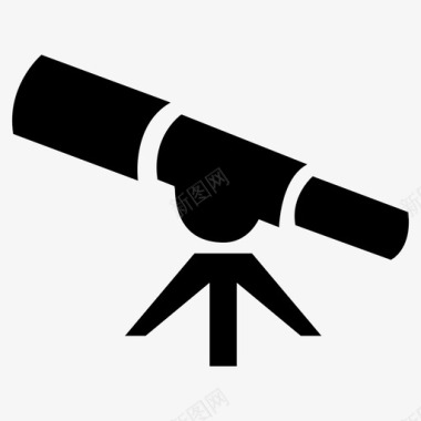 望远镜望远镜天文学放大镜图标
