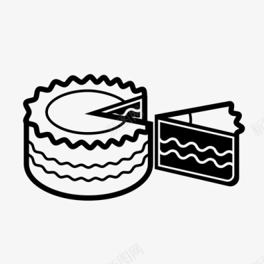 不健康蛋糕生日蛋糕不健康的图标