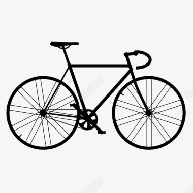 自行车复古旅行图标