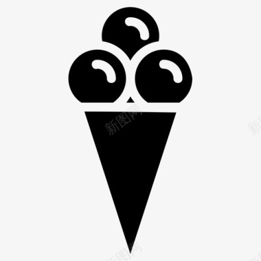 圣代冰淇淋饮料食品图标