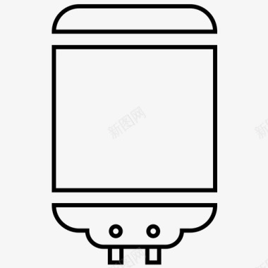 热水器冬季取暖器井式取暖器图标