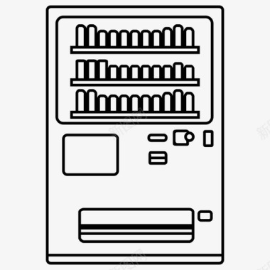 卡通饮料底纹自动售货机便利饮料图标