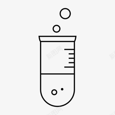 比重天平试管化学反应实验图标