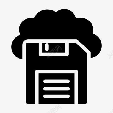 云服务器保存到云服务器存储图标