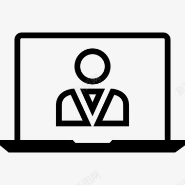 卡通时尚购物用户馅饼在线图标