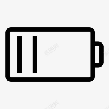 纯色移动电源电池电话能源图标