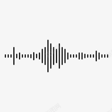 语音气泡波形音频声音图标