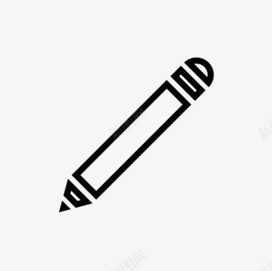 作家的写作工具铅笔写作作家图标