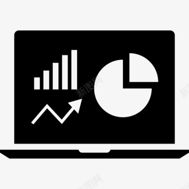 电脑图信息在线分析报告百分比图标