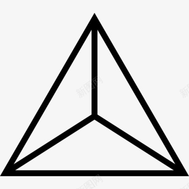 形状和符号金字塔三角形坟墓图标