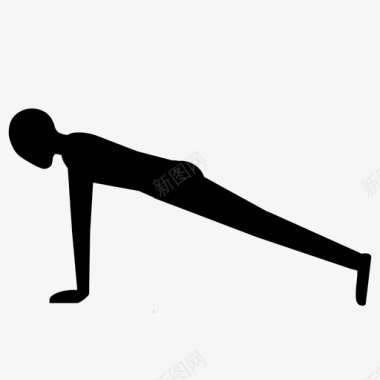 伸展瑜伽训练敬礼图标