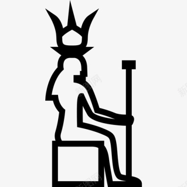 埃及背景国王搜索王后图标