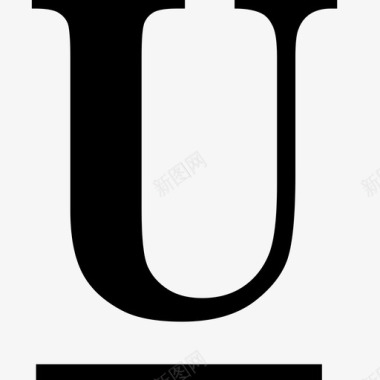 彩色字体字母标志下划线字体字母图标