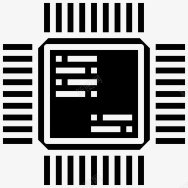 集成电路芯片元器件计算机图标