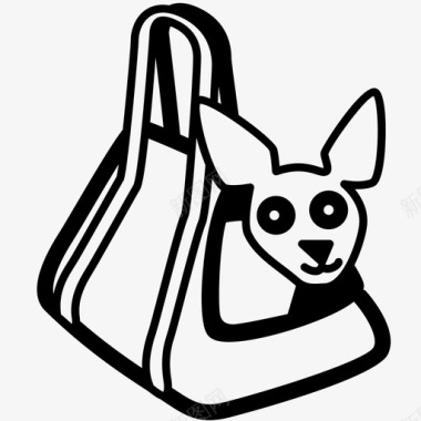 狗采购产品狗袋子狗袋子旅行图标