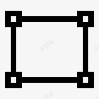 矩形形状工具编辑矩形创建正方形图标