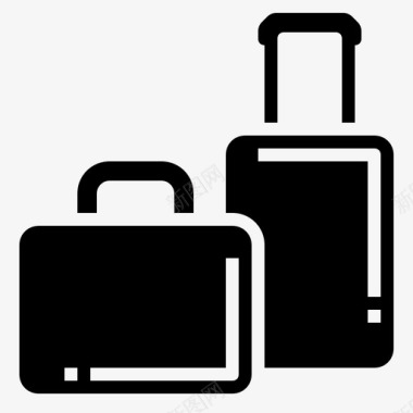 行李运输带行李行李车运输图标