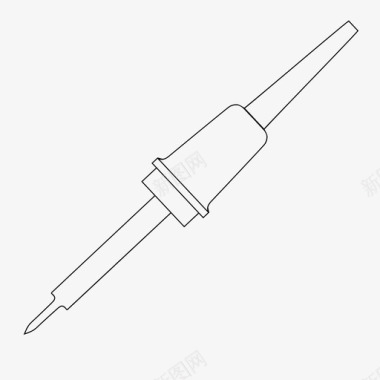 分析矢量图焊枪视觉工具图标