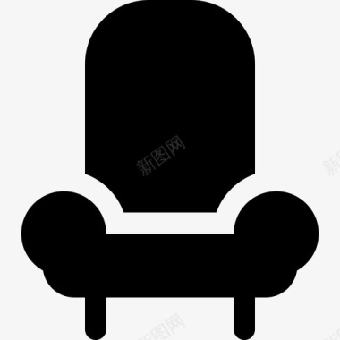 座椅扶手椅船长舒适图标