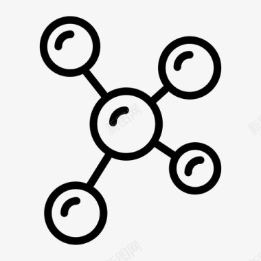 混合干果病毒学细菌微生物图标