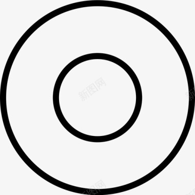 抽象目标圆符号射击图标