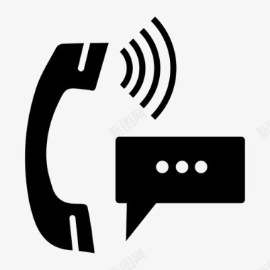 客户关系电话通讯服务图标