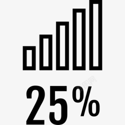 百分之二十五百分之二十五信息图表3高清图片