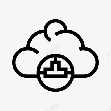 云服务器云数据库服务器图标