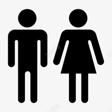 PNG夫妻夫妻浴室性别图标