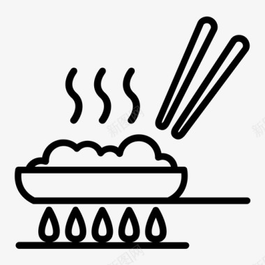 煎饼锅烹饪锅饭图标