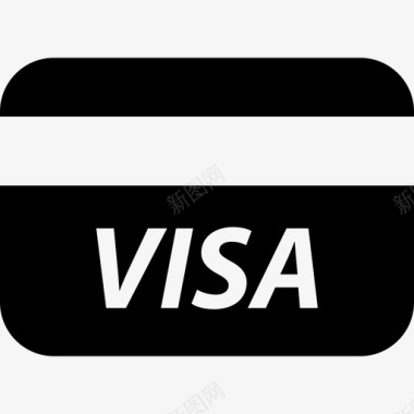 信用卡宣传册visa信用卡购物6字形图标