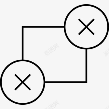 抽象连接抽象创意图标