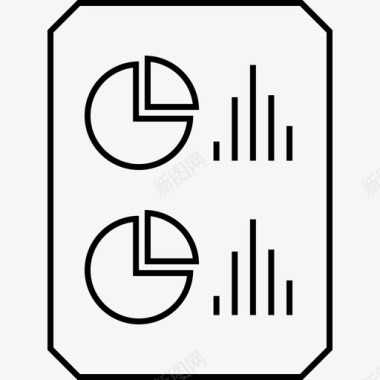 页数据报告页文档文件图标