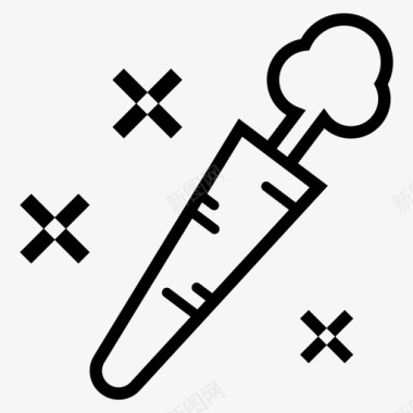 有机蔬菜胡萝卜胡萝卜健康食品运动图标
