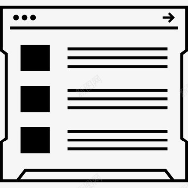 线框网站线框创意设计图标