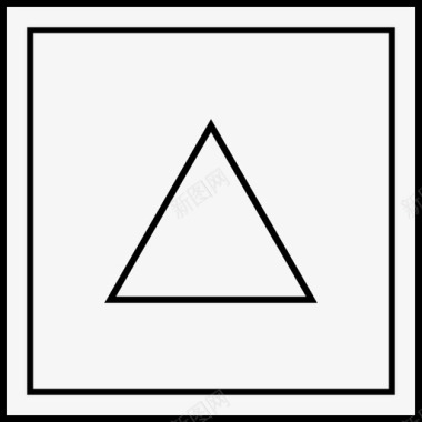 抽象三角形抽象3光图标
