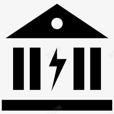 梦想基金电力银行不闪电图标