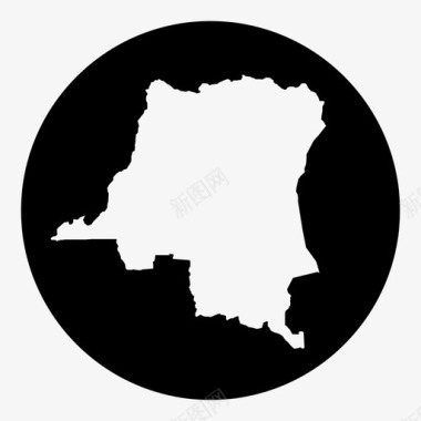 地理刚果民主共和国非洲国家图标